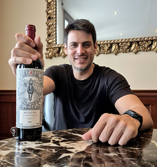 Matías Ciciani Soler, enólogo de la Bodega Escorihuela Gascón