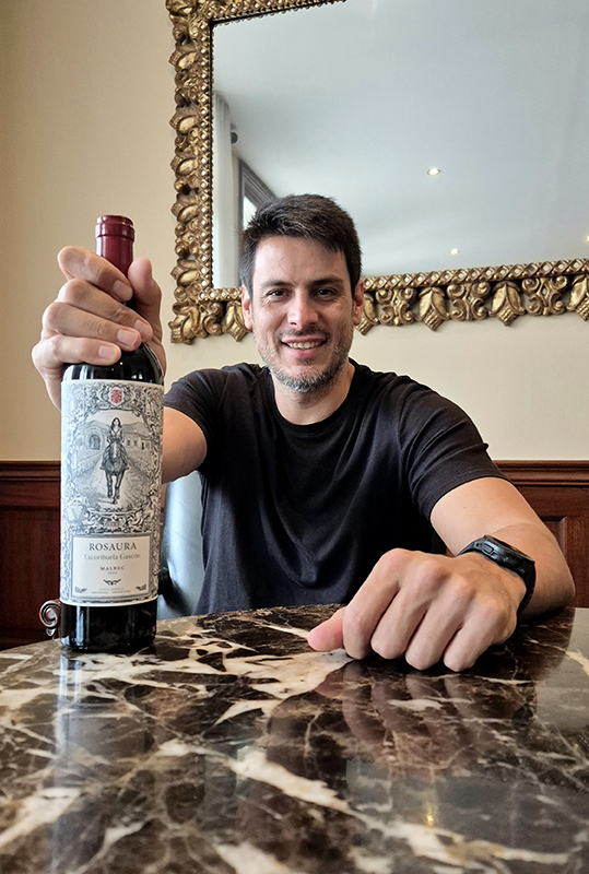 Matías Ciciani Soler, enólogo de la Bodega Escorihuela Gascón