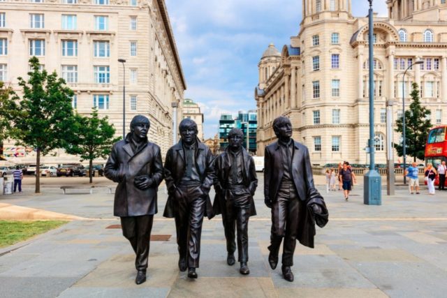 Estatua a The Beatles en Liverpool