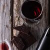 Chocolate y vino tinto